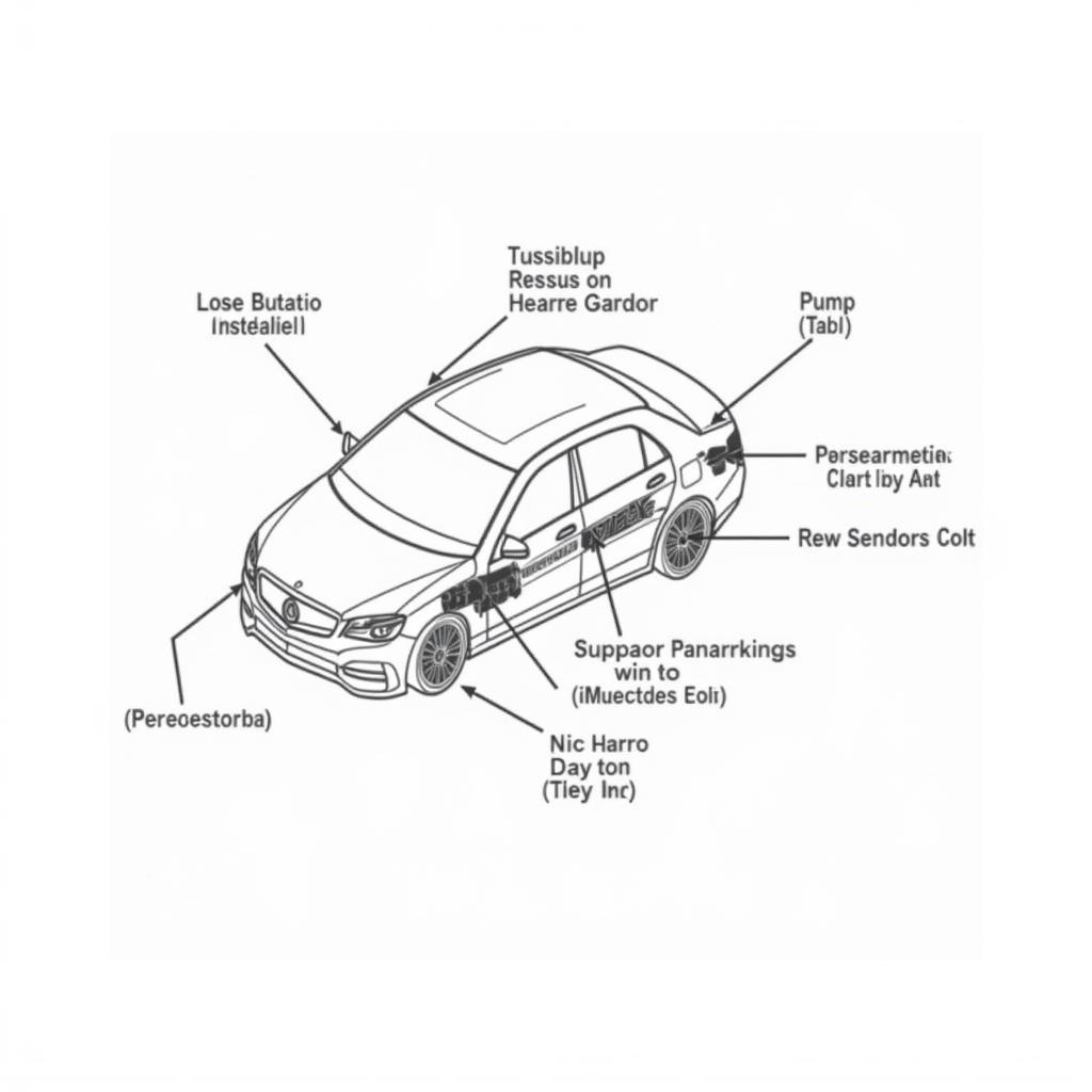 Mercedes E220 AdBlue System Components