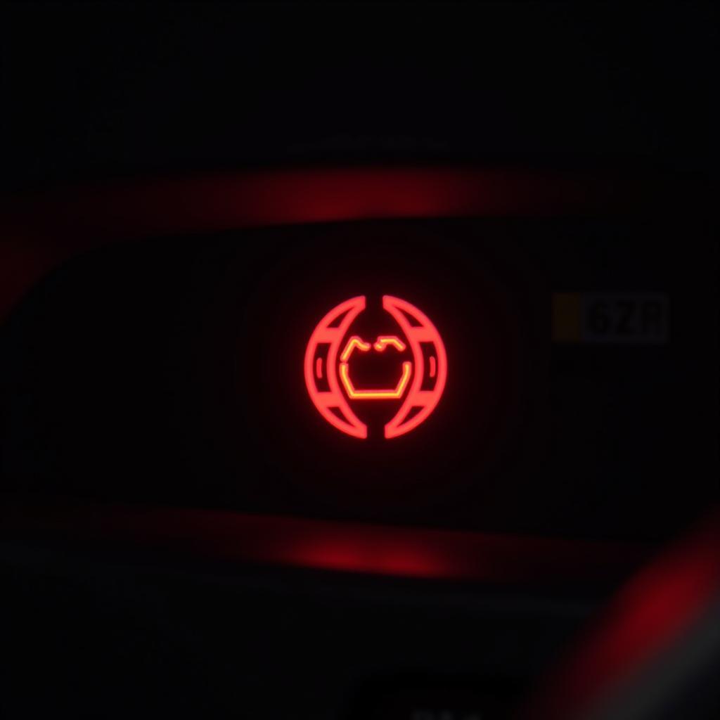 Mini Brake Disc Warning Light Illuminated