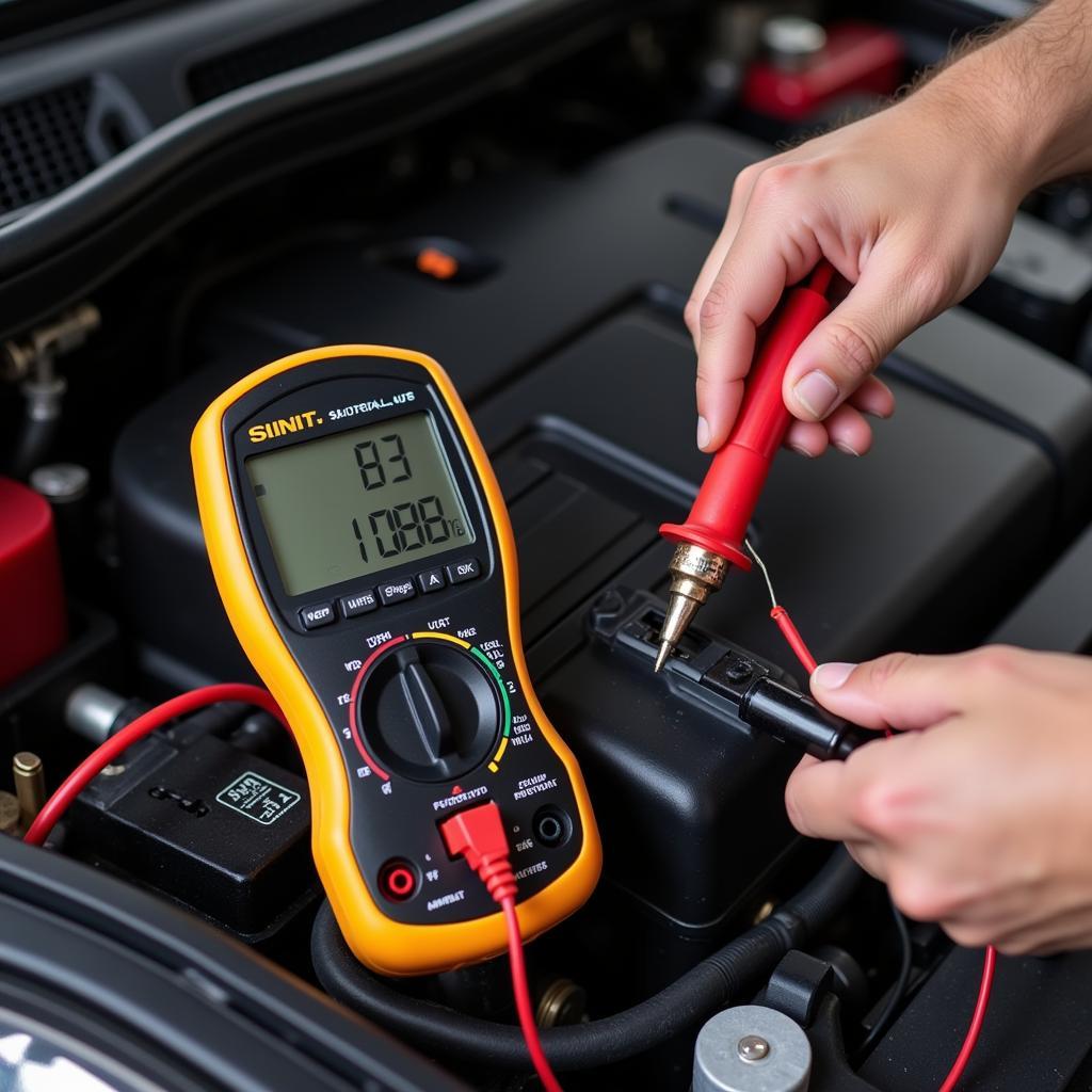 Mini Cooper Battery Test with Multimeter