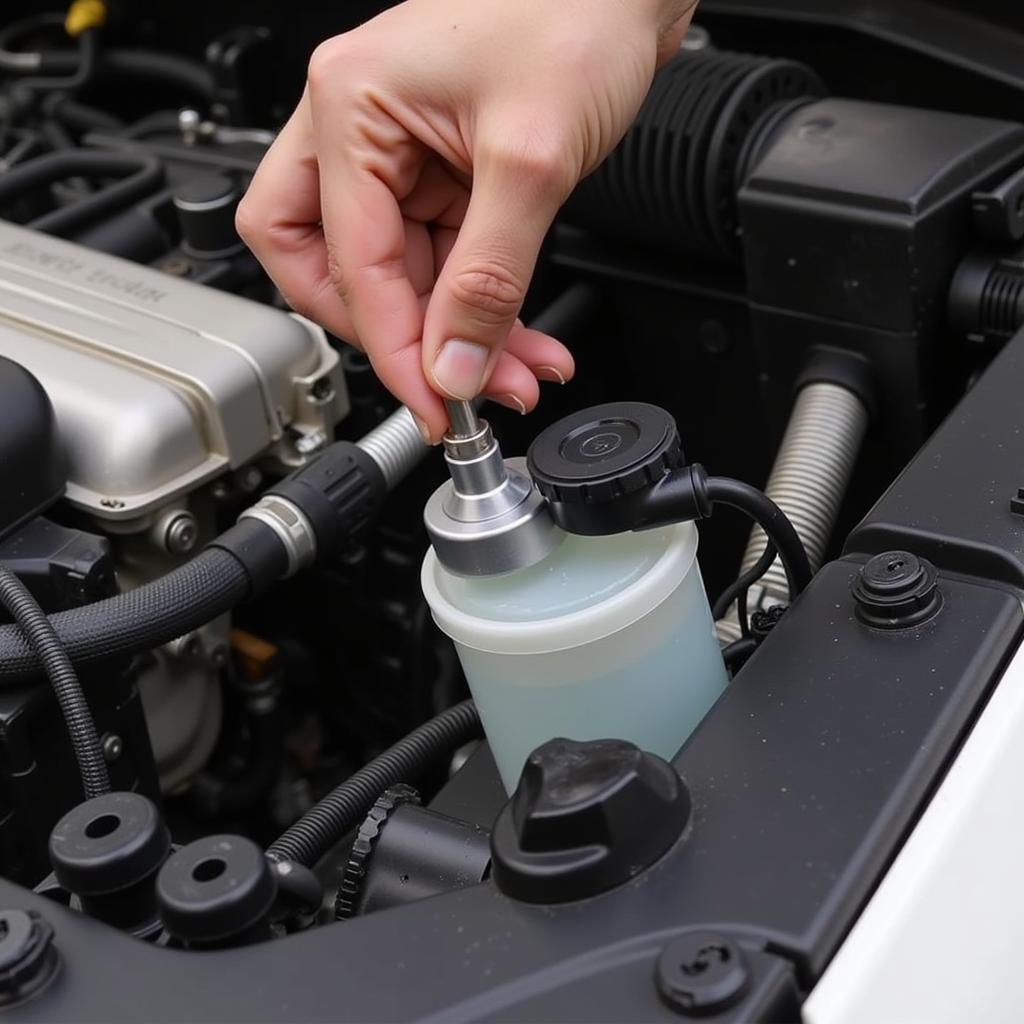 Checking Brake Fluid Level in Mitsubishi Montero Sport