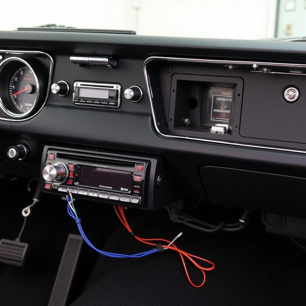 Modern Bluetooth Car Radio Installation