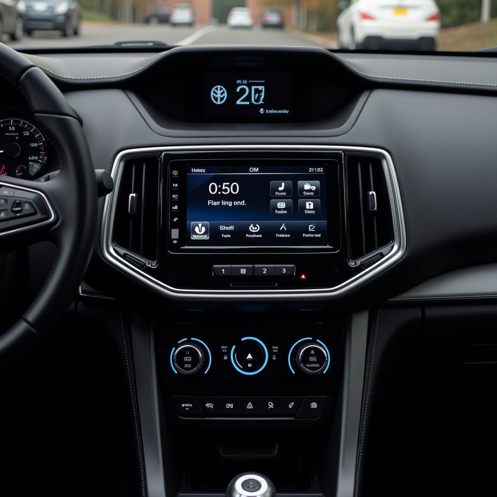 Modern car radio features and interface