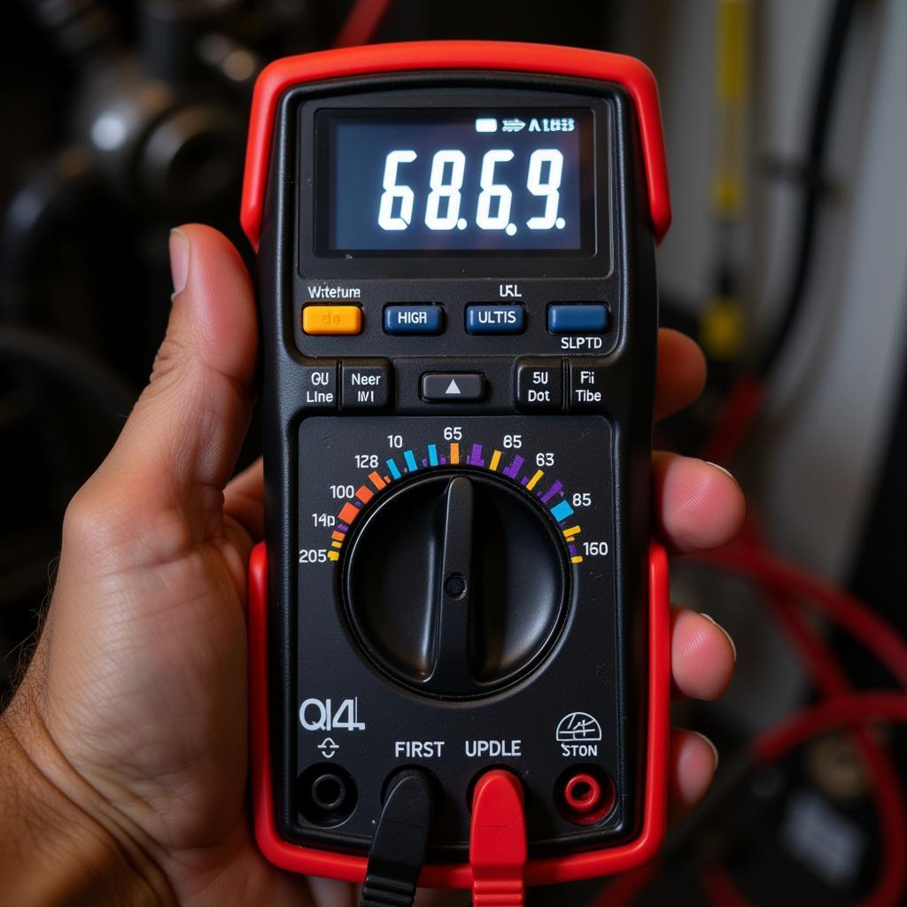 Multimeter Reading During a Parasitic Drain Test