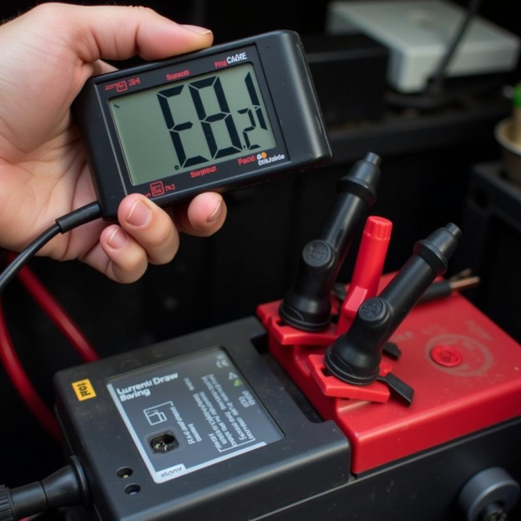 Multimeter Testing Battery Drain