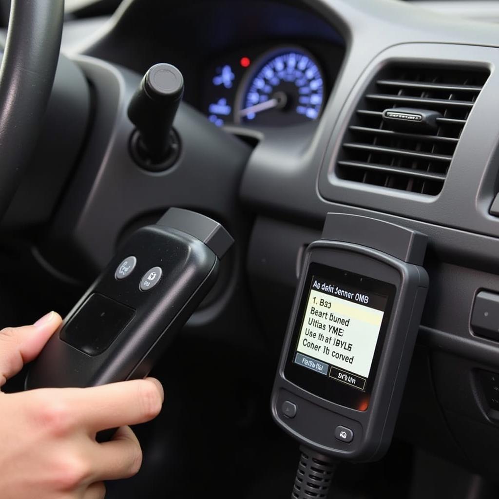 OBD-II Scanner Diagnosing a 2007 Honda Civic LX