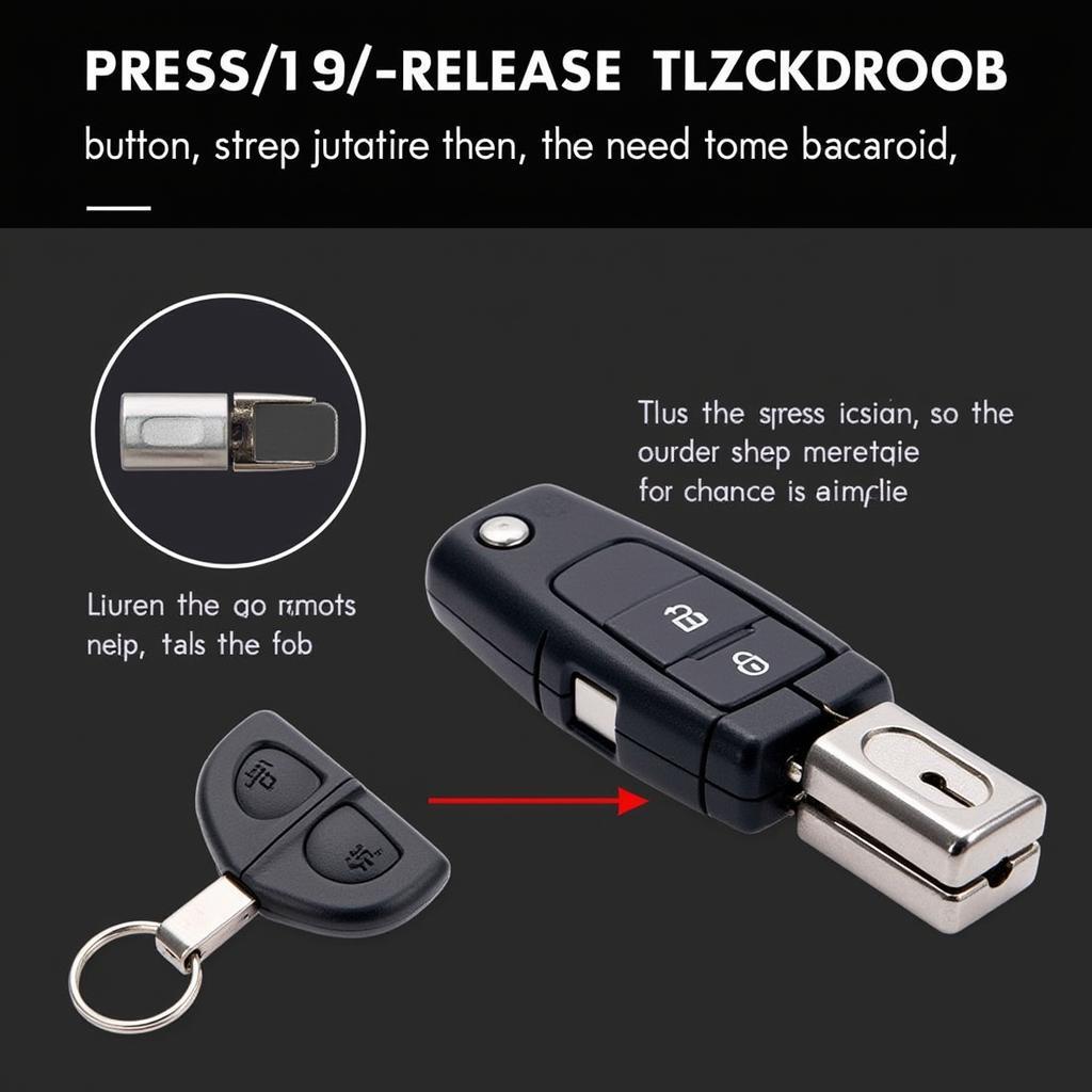 Opening a Dodge Key Fob with the Release Button