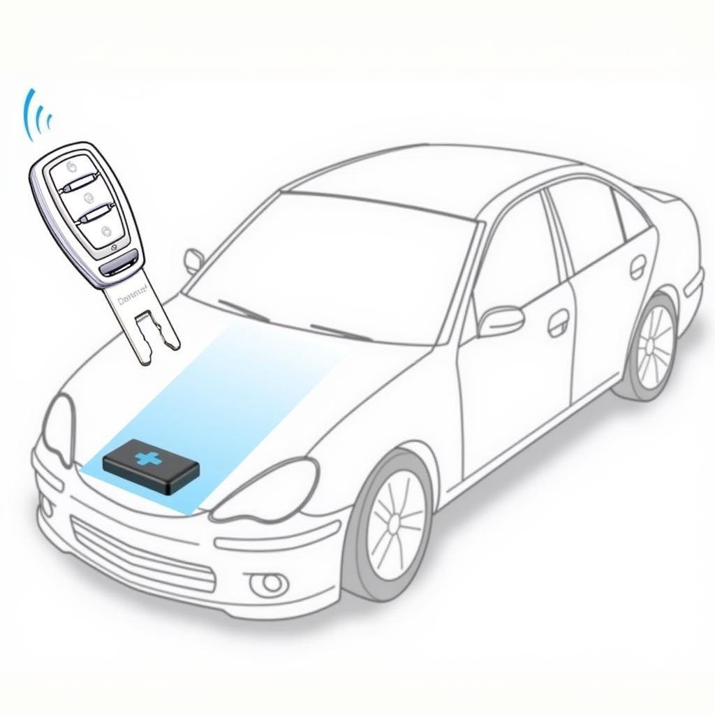 Diagram of a Passive Anti-theft System in a Car