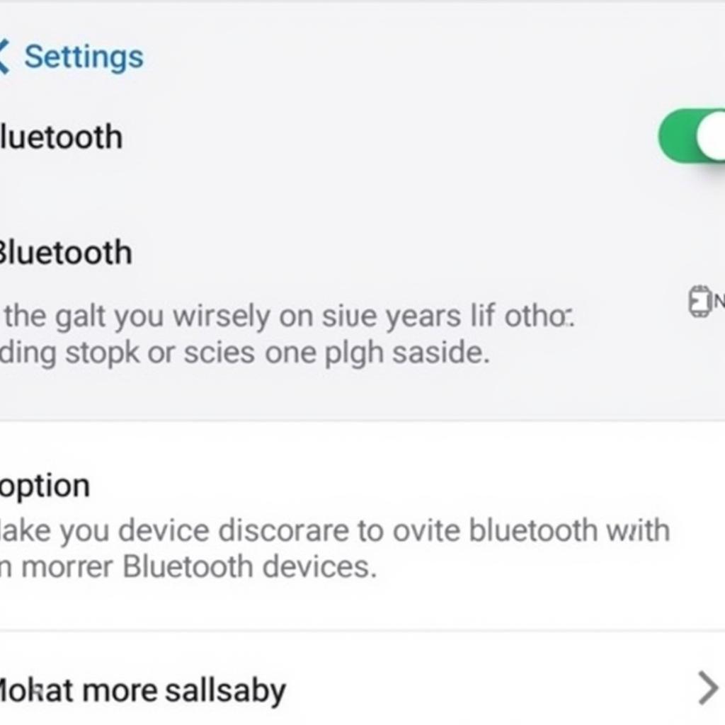 Phone Bluetooth Settings