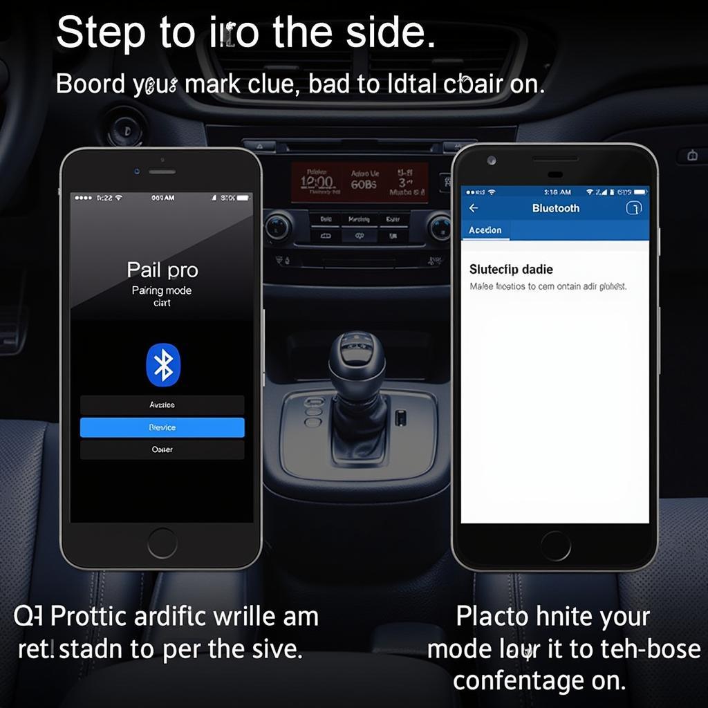 Phone and Car Bluetooth Pairing Process