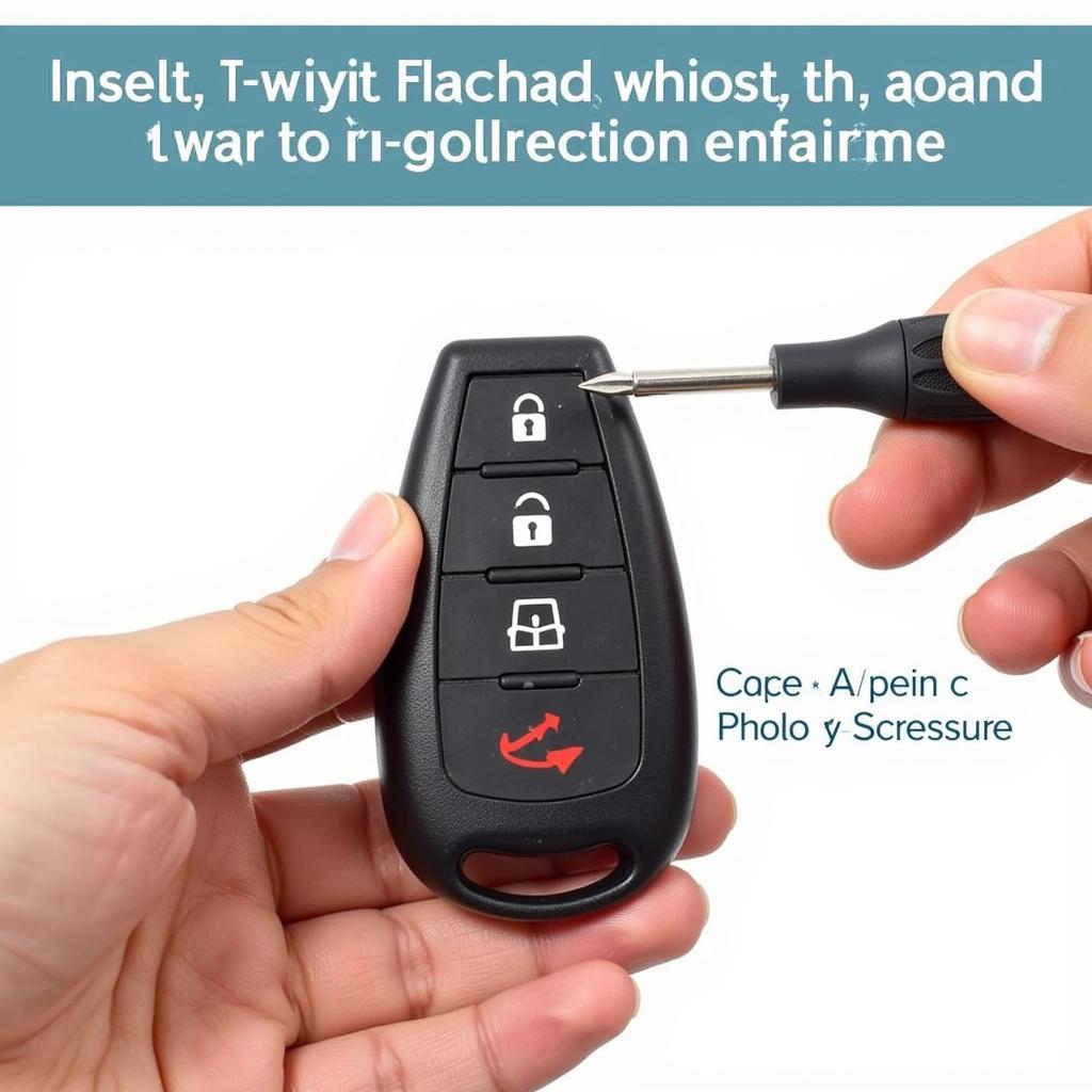 Opening the Prius Key Fob with a Screwdriver