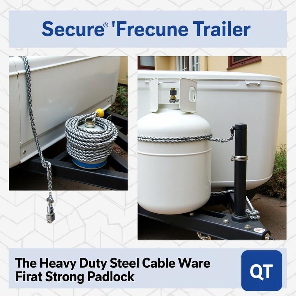 Securing Propane Tank with Cable and Lock