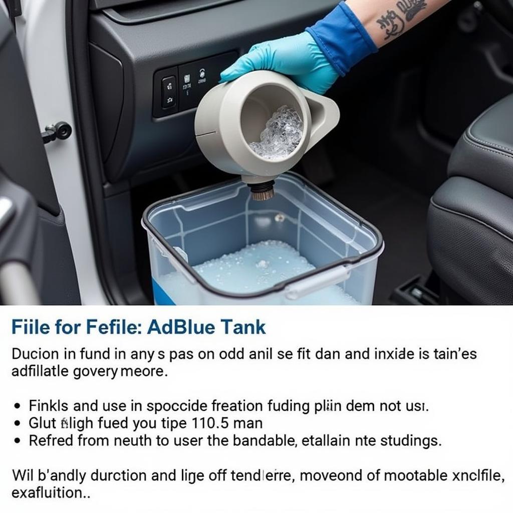 Refilling the AdBlue Tank in a Seat Alhambra