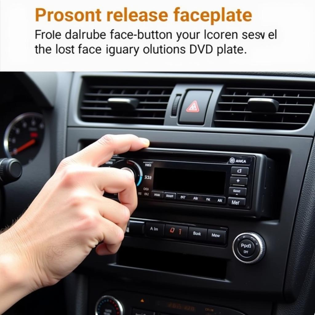 Removing Car DVD Player Faceplate