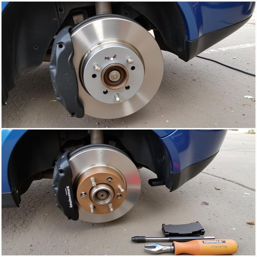 Replacing brake pads on a 2003 Volkswagen Passat