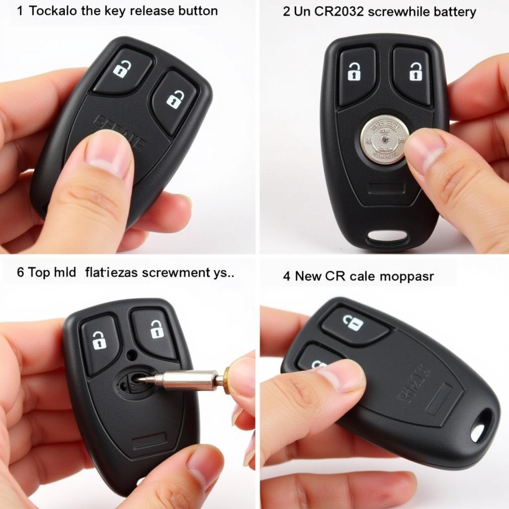 Replacing the battery in a 2017 Ford Escape key fob