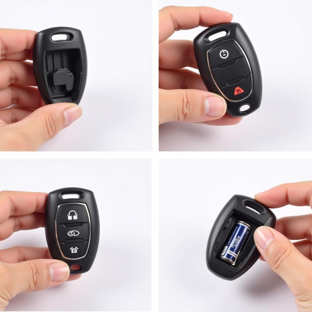 Step-by-step guide on replacing a key fob battery.