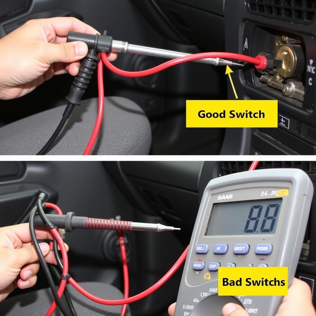 Saab 95 Brake Light Switch Testing