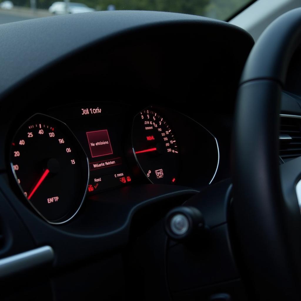 Seat Alhambra Emissions Warning Light on Dashboard