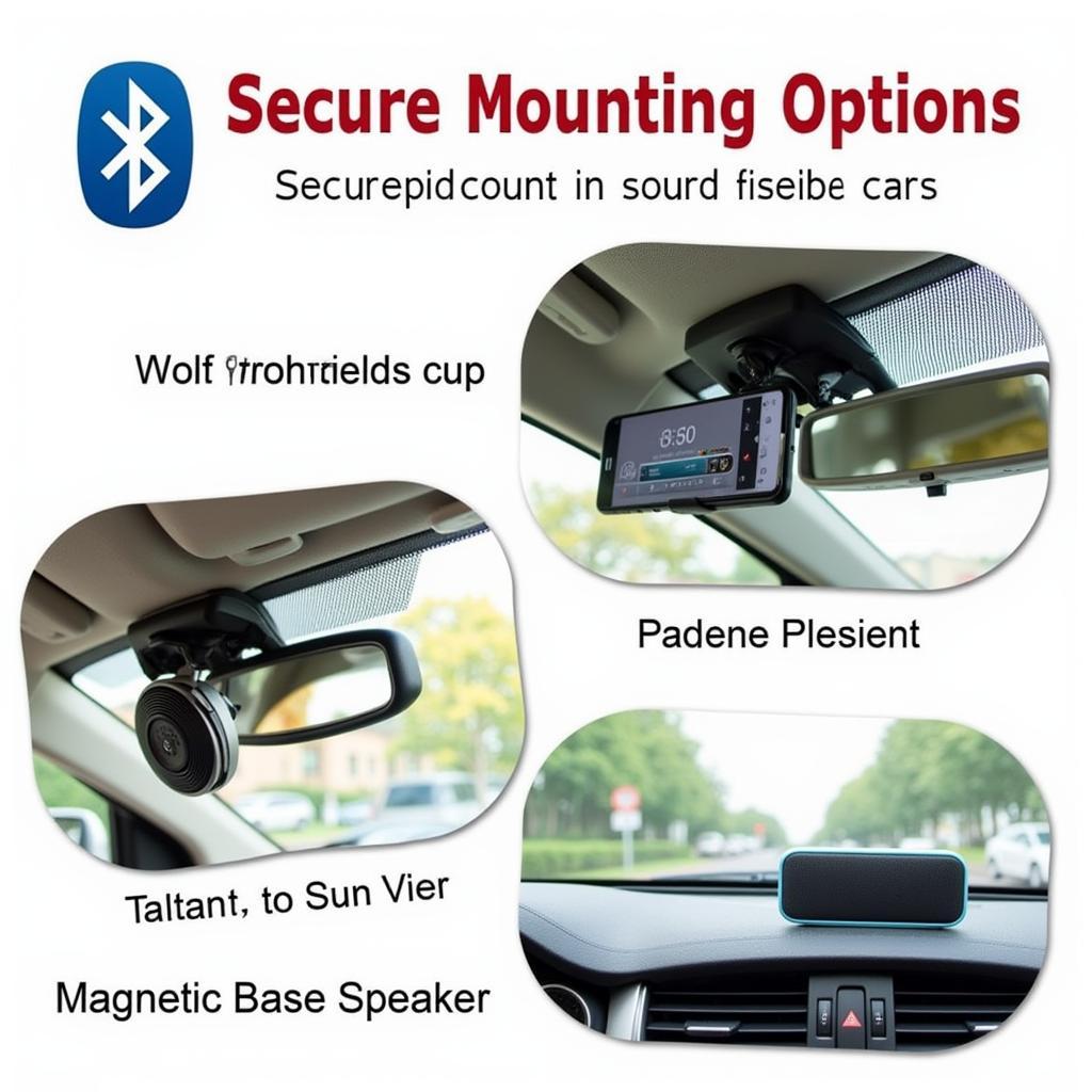 Secure Bluetooth Speaker Mounting Options in a Car