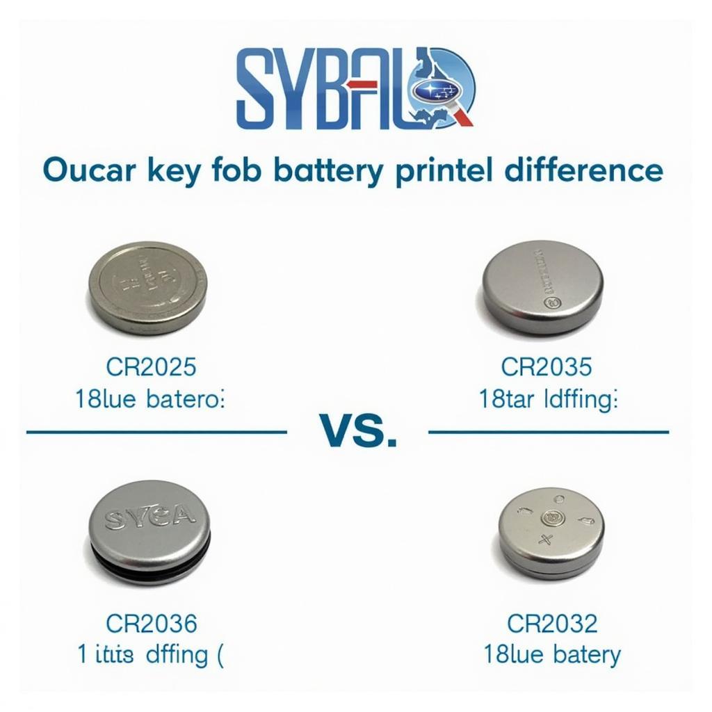 Different Types of Subaru Key Fob Batteries