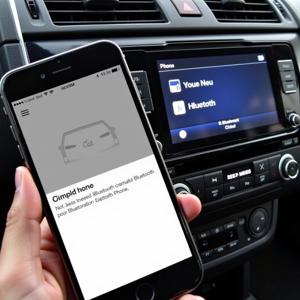 Smartphone and Car Radio Successfully Paired via Bluetooth