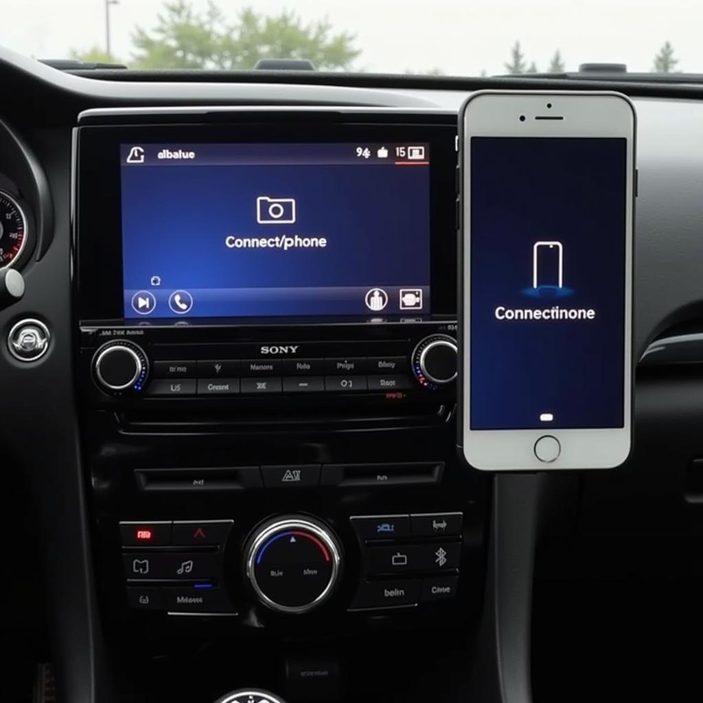 Successfully Paired Sony Car Radio and Smartphone