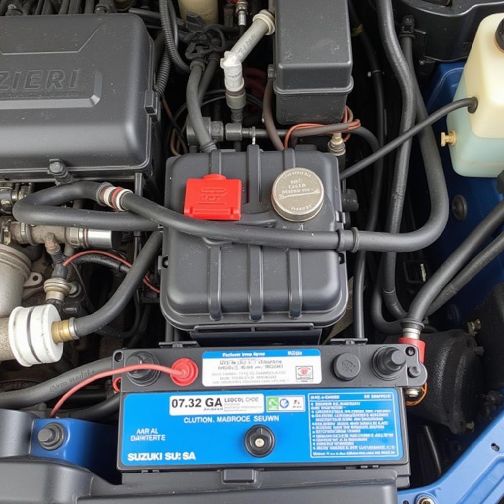 Suzuki Wagon R Battery Location in the Engine Bay