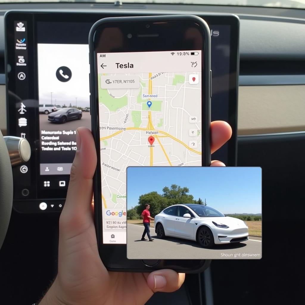 Tesla Model Y GPS Tracking and Sentry Mode in Action