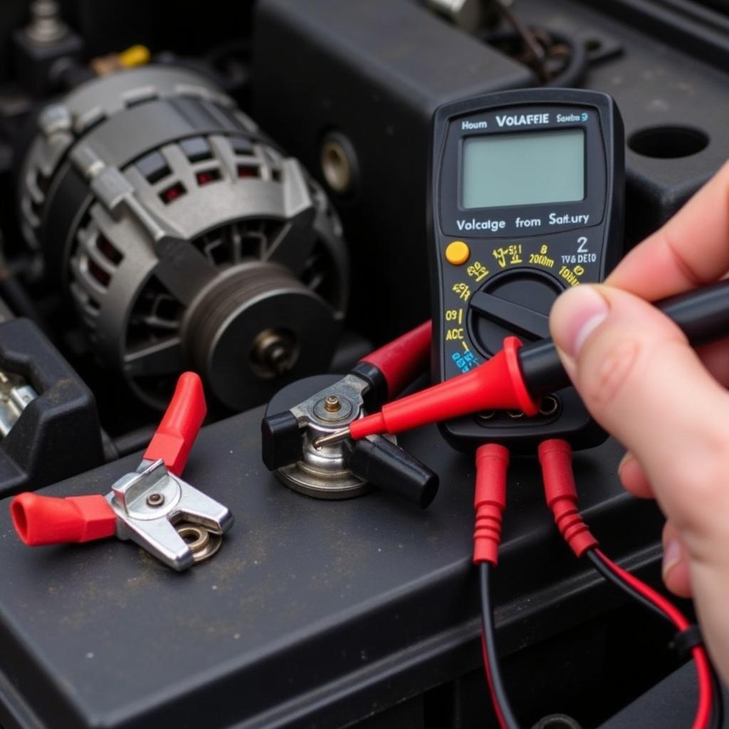 Testing Car Alternator with Multimeter