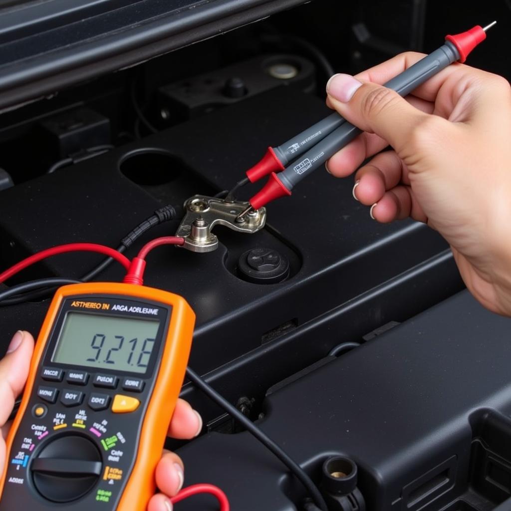 Testing a Car Battery with a Multimeter