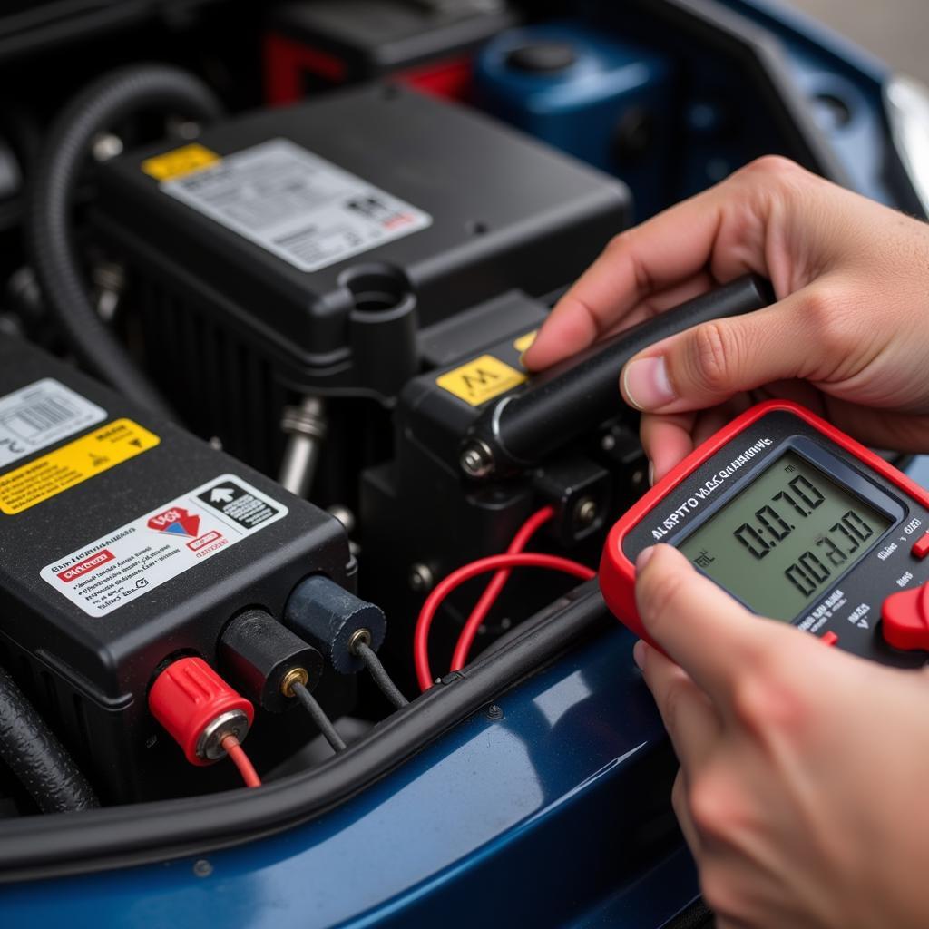 Testing Car Battery with a Multimeter