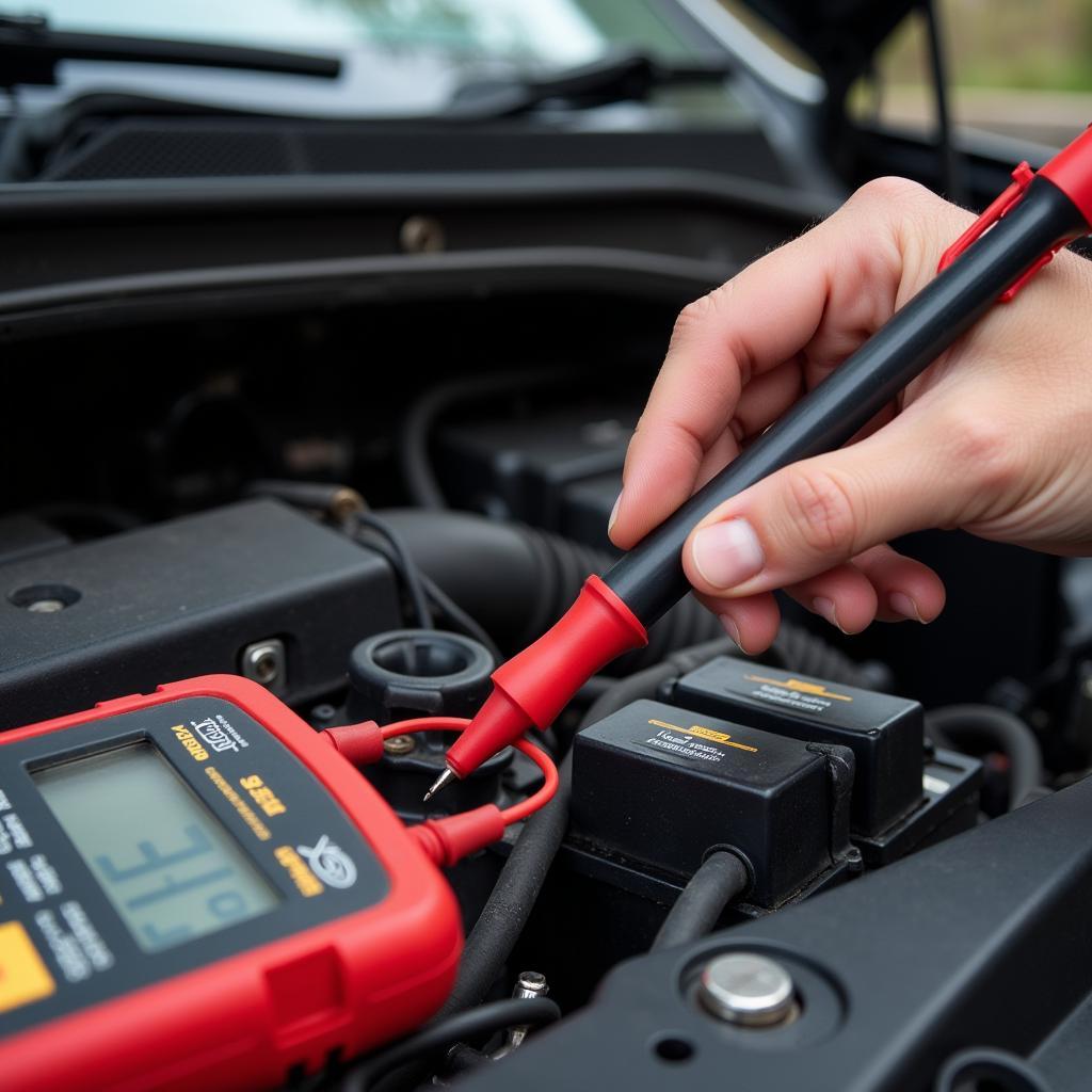 Testing Car Battery Voltage