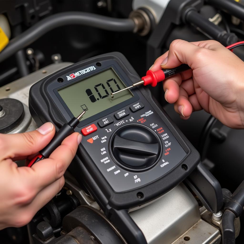 Testing Car Starter with a Multimeter