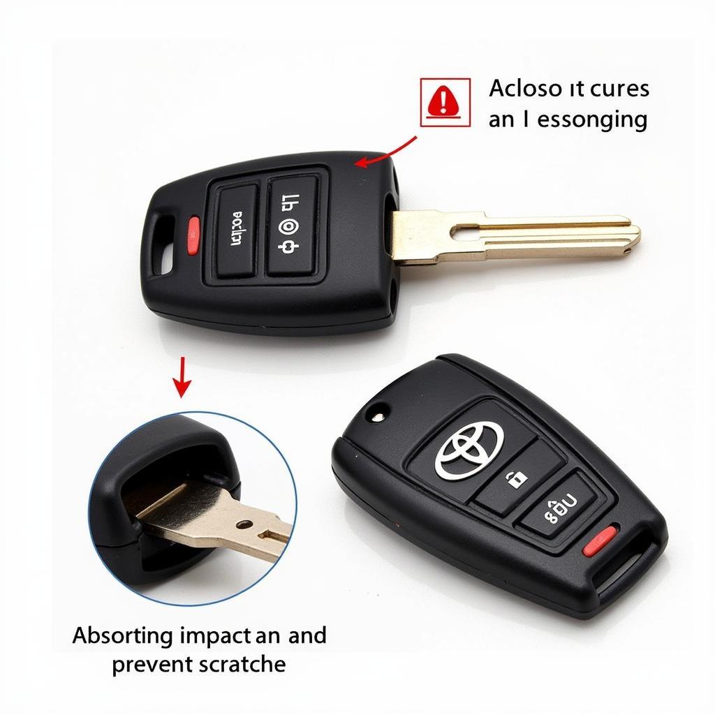 Toyota Key Fob Cover Protecting Key from Damage