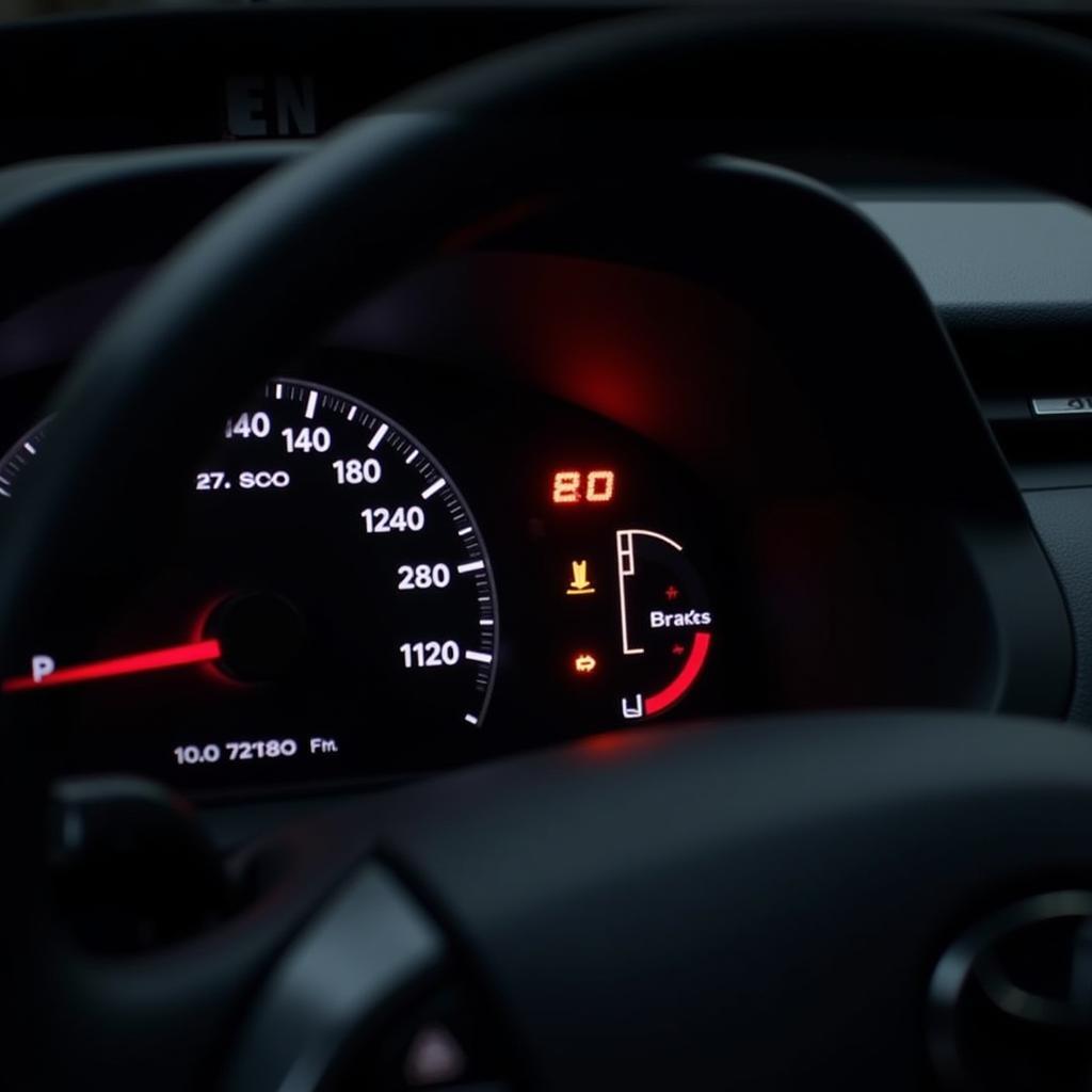 Toyota Prius Brake Warning Light Illuminated on Dashboard