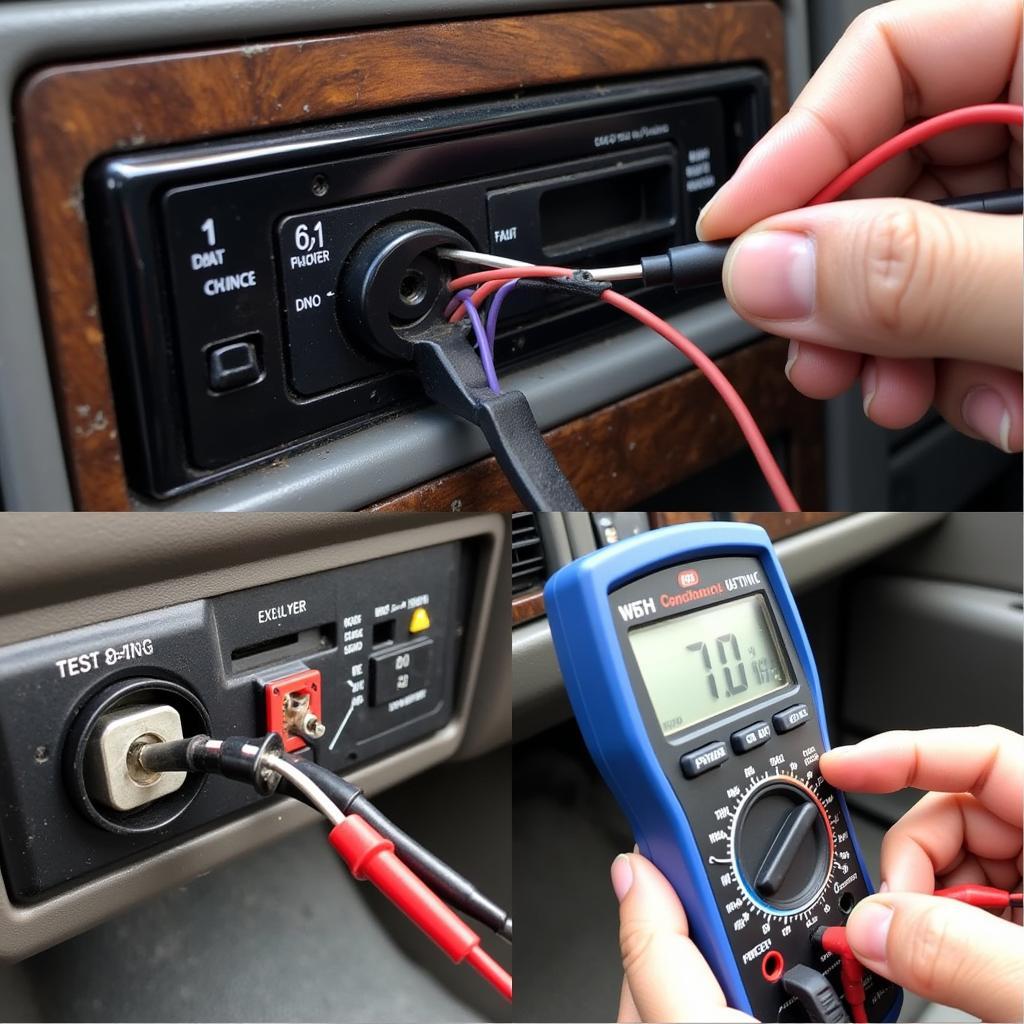 Troubleshooting a 1991 Lincoln Town Car radio wiring harness