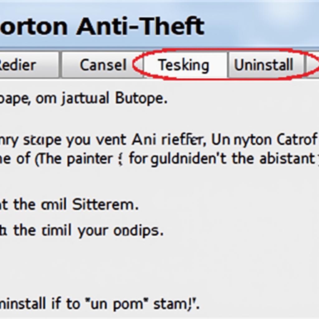 Uninstalling Norton Anti-Theft from Windows 8 Settings