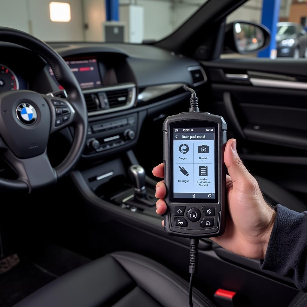 Using Diagnostic Tool to Reset BMW Brake Pad Warning