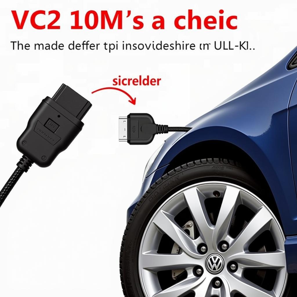 VCDS Cable Connected to Car