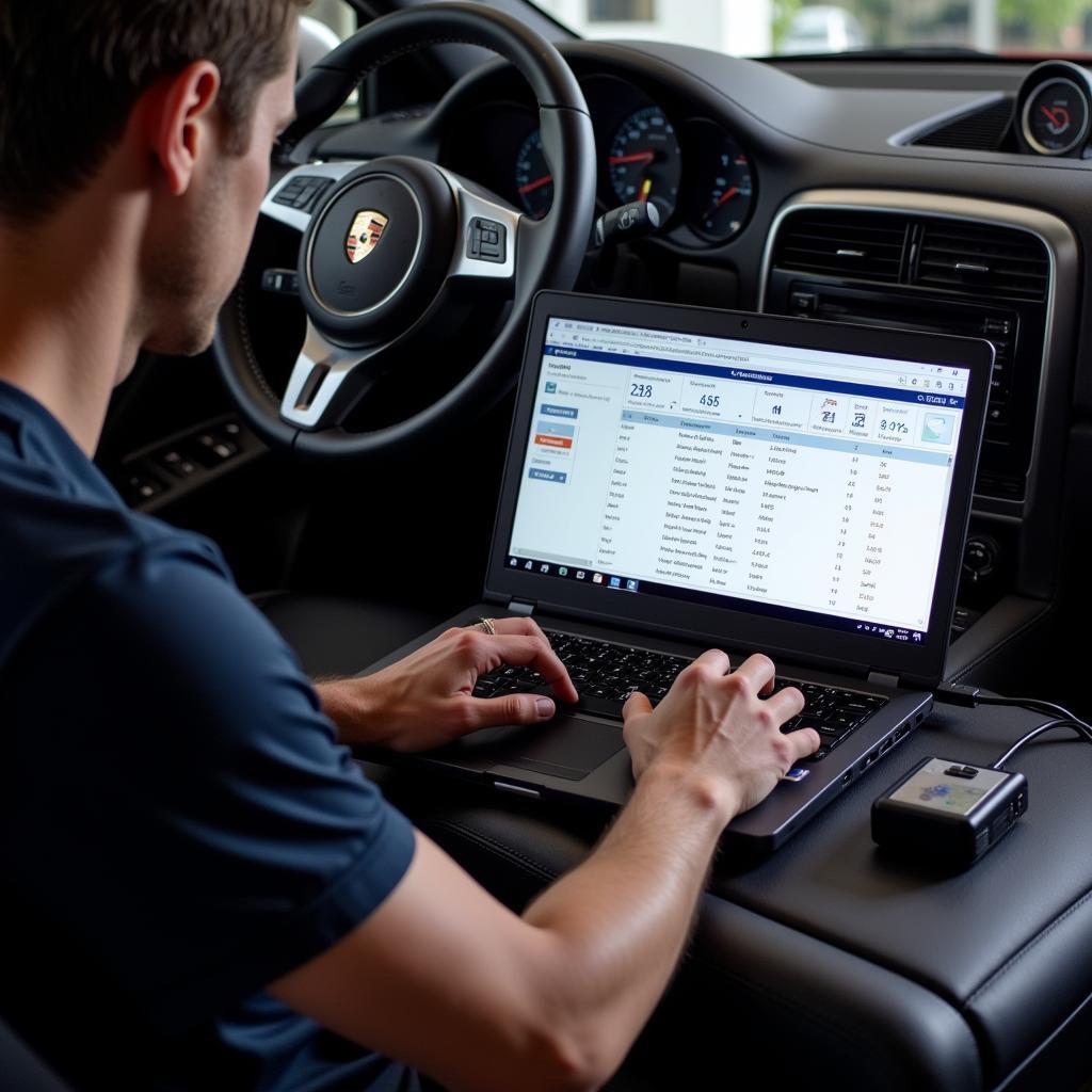 VCDS Climate Control Diagnostics on a Porsche Cayenne 955