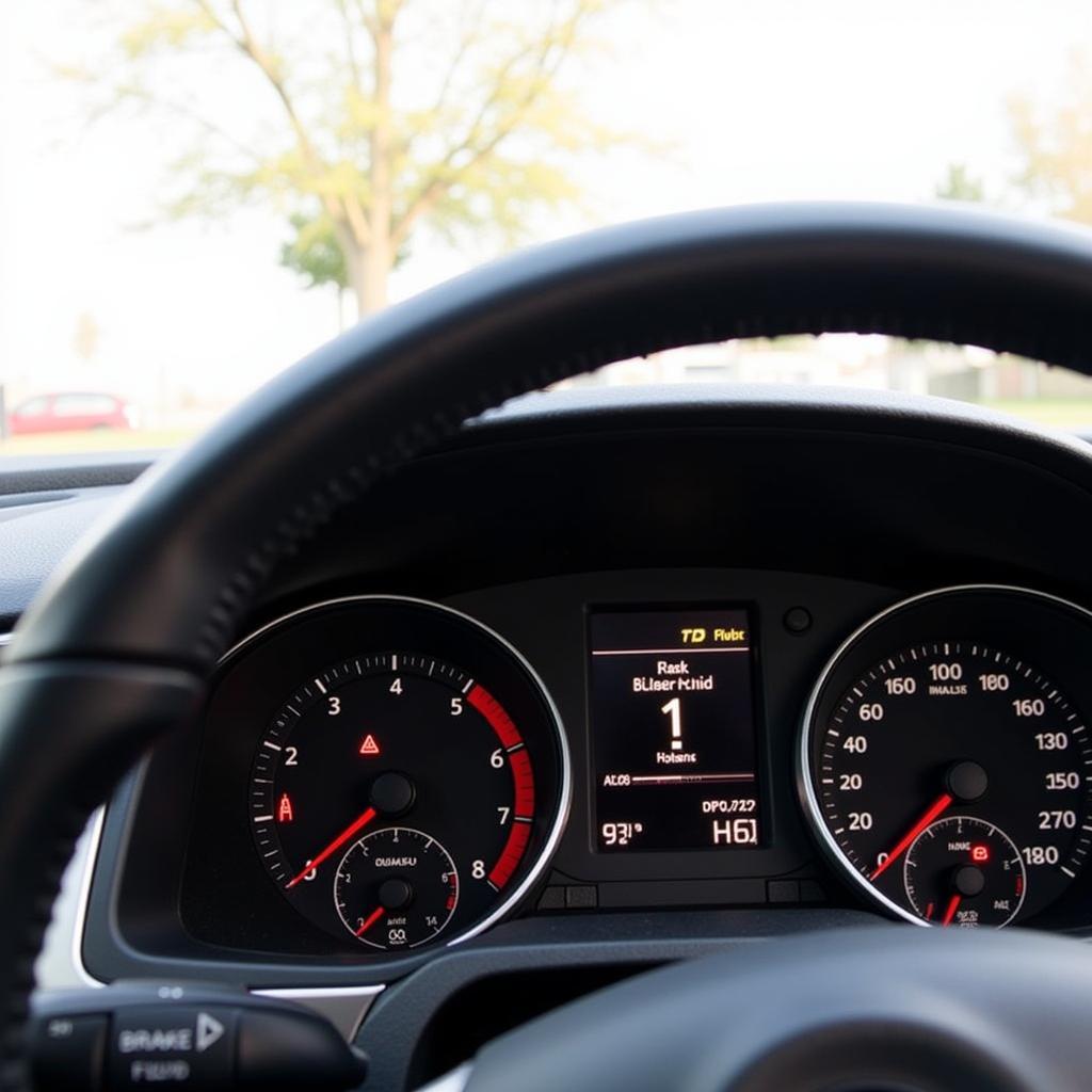 VW Brake Fluid Warning Light Illuminated on Dashboard