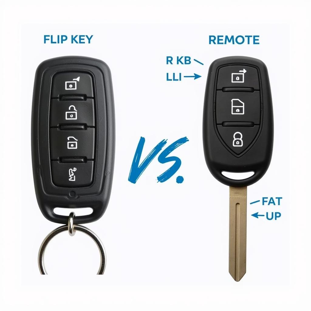 VW Key Fob Types: Flip and Remote