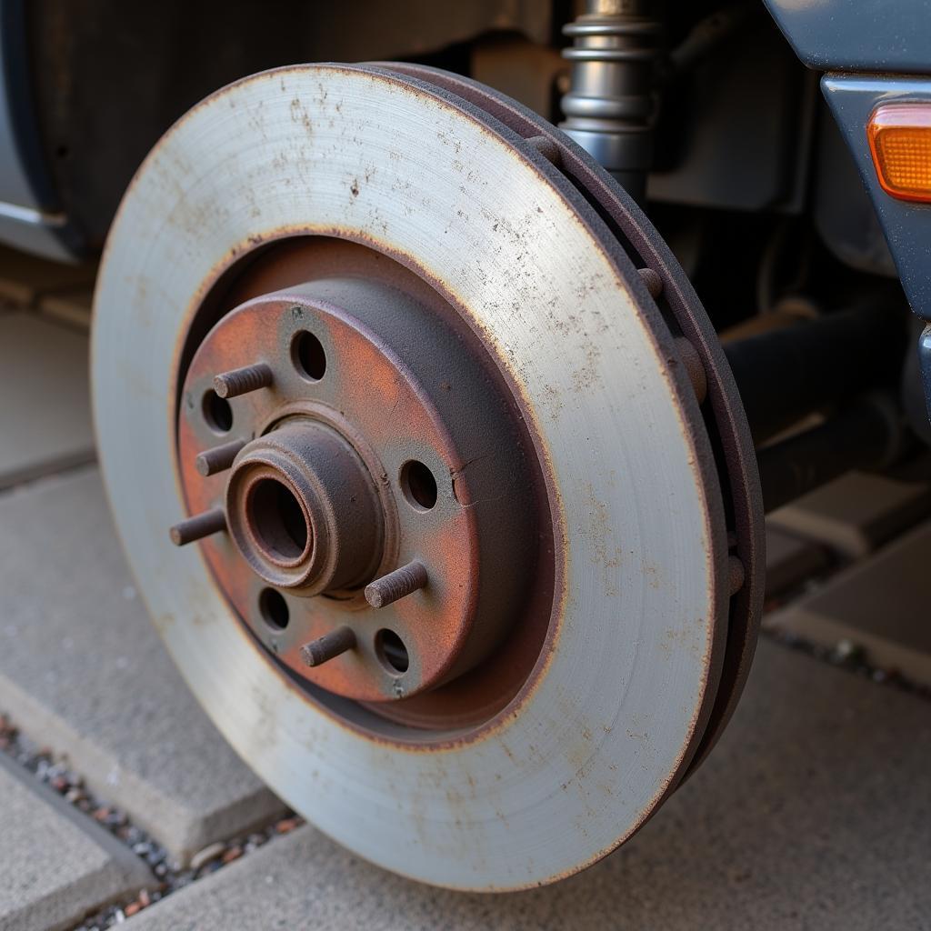 Worn Brake Pads on a 1994 Buick LeSabre