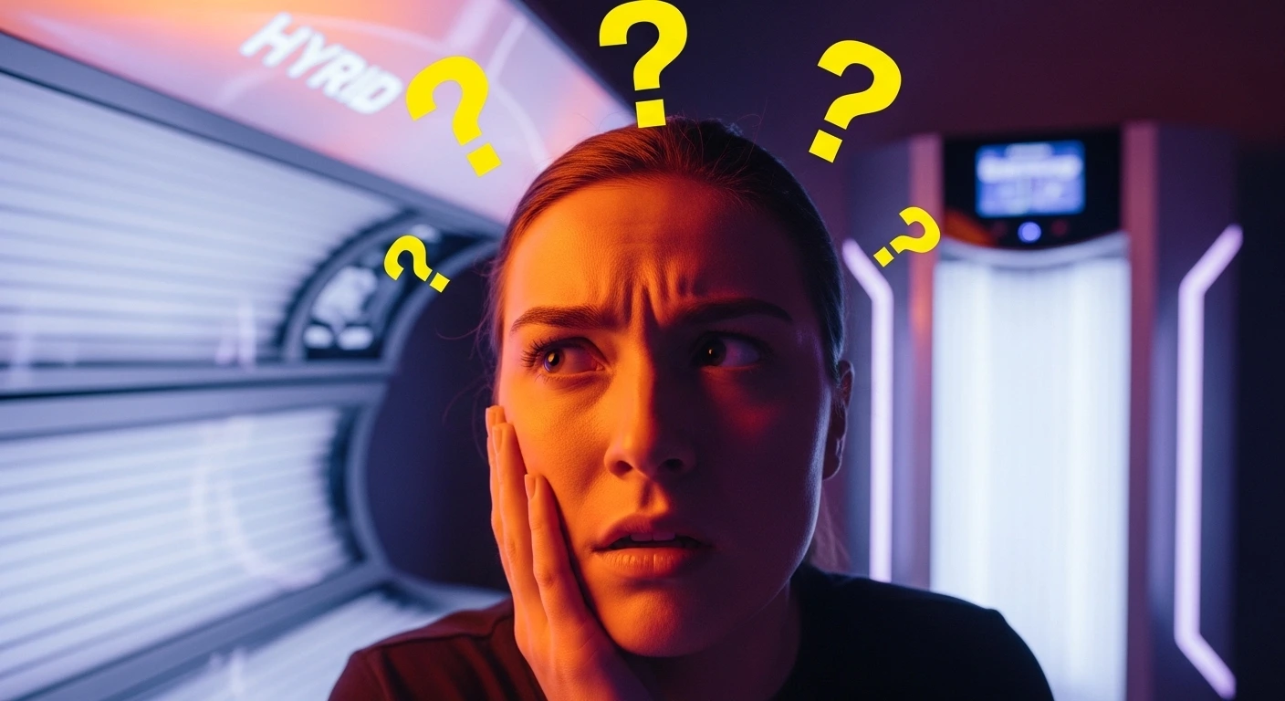 A girl thinking about light taining