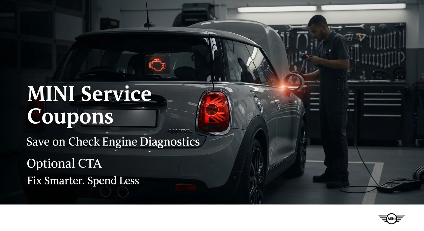 Certified MINI Service Coupons: How to save on Check Engine Light Diagnostics.