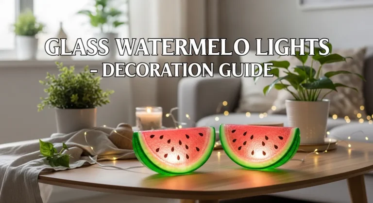 Glass Watermelon Lights A Decoration Guide