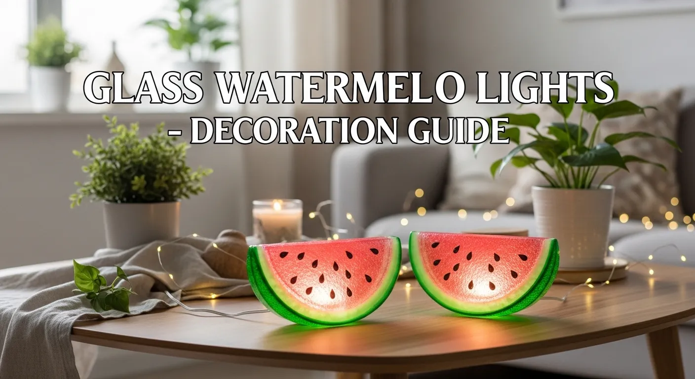 Glass Watermelon Lights A  Decoration Guide.
