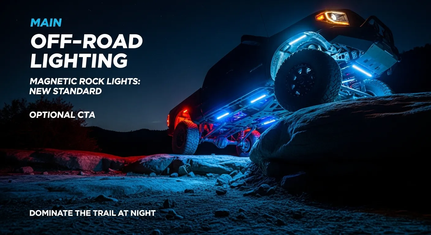 Off-Road Lighting: The New Magnetic Rock Lights Industry Standard.