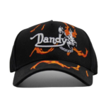 Dandy Flames Black Embroidered Hat