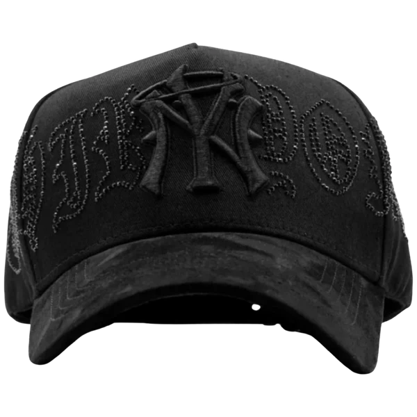 NY-Crystals-Black-Thirty-One-Hat.webp NY Crystals Black Thirty One Hat - Image 1